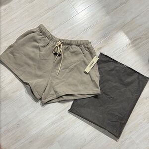 Fear of God Taupe Lounge Shorts Men